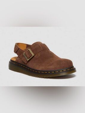 Dr. Martens Dark Brown Jorge II Slip-On Suede Mules Size Womens 6